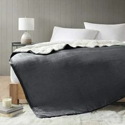 Comfort Spaces Reversible Weighted Blanket Adult-Glass Beads Filling All Season Soft Heavy Wraps-Box Quilted Cozy Warm Bed Cover, 60"x80" / 17lbs, Mink To Microfiber Grey 22 Comfort Spaces Reversible Weighted Blanket Adult-Glass Beads Filling All Season Soft Heavy Wraps-Box Quilted Cozy Warm Bed Cover, 60"x80" / 17lbs, Mink To Microfiber Grey -Electric Blankets Sales Store 414gUxX8hBL. AC