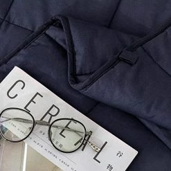 Joybest Weighted Blanket ( 88" X 104"| 30 Lbs) Comfortable Breathable Heavy Blanket With Glass Beads King Queen Size Washable Blanket For Adult Man Woman Couples Soft Thick Blanket -Electric Blankets Sales Store 414ld4V2mYL