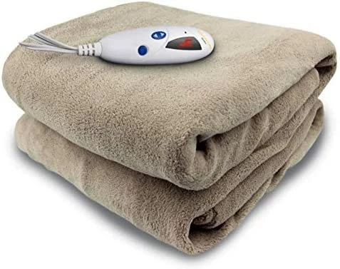 Biddeford Blankets Micro Plush Electric Heated Blanket With Digital Controller, Throw, Taupe 14 Biddeford Blankets Micro Plush Electric Heated Blanket With Digital Controller, Throw, Taupe - Image 12