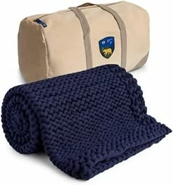 California Design Den Cooling Handmade Chunky Knit Weighted Blanket 15 Pounds, 100% Cotton No Fillers, Breathable, Soft & Calming, All-Season Evenly Weighted Throw (Light Gray) -Electric Blankets Sales Store 414yl90NdjL. AC