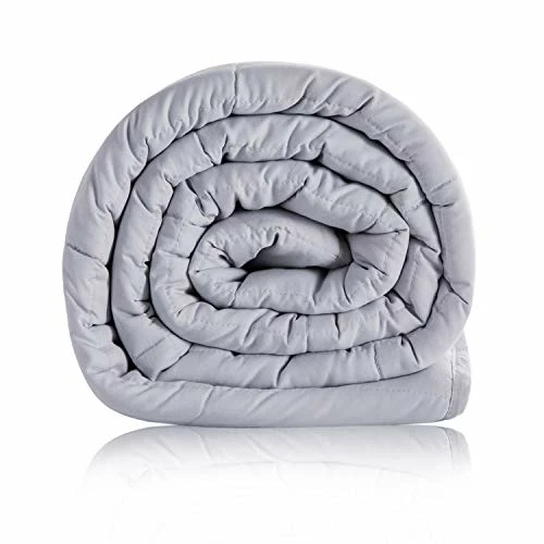 Bedsure Weighted Blanket 15 Pounds - 60 X 80 Inch Queen ,Weighted Blankets Adult With Glass Beads 100% Cotton Light Grey Heavy Blanket 3 Bedsure Weighted Blanket 15 Pounds - 60 X 80 Inch Queen ,Weighted Blankets Adult With Glass Beads 100% Cotton Light Grey Heavy Blanket