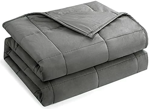 HBlife Weighted Blanket 20lbs For Adults, 100% Oeko-Tex Certified Cozy Heavy Blanket King Size With Premium Glass Beads, Dark Grey 88X104 Inches 9 HBlife Weighted Blanket 20lbs For Adults, 100% Oeko-Tex Certified Cozy Heavy Blanket King Size With Premium Glass Beads, Dark Grey 88X104 Inches - Image 7