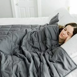 GRACED SOFT LUXURIES Weighted Blanket Heavy Blanket Weighted Blanket Adult | 100% Cotton With Premium Glass Beads (60" X 80" | 20 Lbs) -Electric Blankets Sales Store 417LDvjH0RL