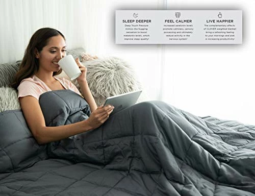 Dapper Display Weighted Blanket Adult - Best Heavy Blanket For Sleeping - Cooling Weighted Blanket For Adults - Thick Cotton Weight Throw Blanket Calming Glass Beads Full Queen Size Bed For Couples - 20 Lbs 60x80 In 3 Dapper Display Weighted Blanket Adult - Best Heavy Blanket For Sleeping - Cooling Weighted Blanket For Adults - Thick Cotton Weight Throw Blanket Calming Glass Beads Full Queen Size Bed For Couples - 20 Lbs 60x80 In
