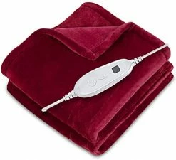 DAILYLIFE Electric Throw 50"x60"Cozy Heated Blanket UL Certified With Overheating Protection | 6 Heating Settings | Auto-Off | Machine Washable, Bright Blue -Electric Blankets Sales Store 417V l4fAWL. AC