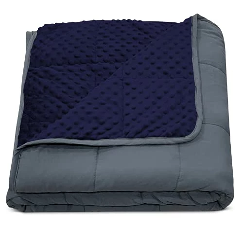 Visi-One Weighted Blanket 12 Pound Blue Inner/ Grey Outerr 4 Visi-One Weighted Blanket 12 Pound Blue Inner/ Grey Outerr - Image 2