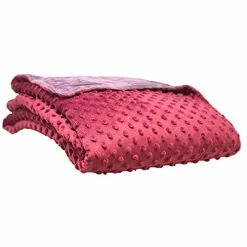 Aviano Premium Soft Weighted Blanket Cover 48x72 - 8-Knot Microfiber Duvet Cover For Weighted Blanket Twin Size Bed | Fits 48 X 72 Inch Heavy Blanket - Burgundy (Cover ONLY)