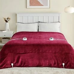 Bedsure Heated Blanket Electric Throw - Soft Fleece Electric Blanket, 6 Heat Settings Heating Blanket With 4 Time Settings, 3hrs Timer Auto Shut Off (50×60 Inches, Grey) -Electric Blankets Sales Store 418eVLbB8BL. AC