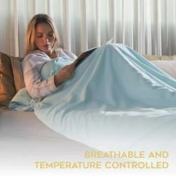 YnM Weighted Blanket And Duvet Covers — Hot And Cold Duvet Cover Set (3 Pieces) — (Green, 60''x80'' 15lbs), Suit For One Person(~140lb) Use On Queen/King Bed 19 YnM Weighted Blanket And Duvet Covers — Hot And Cold Duvet Cover Set (3 Pieces) — (Green, 60''x80'' 15lbs), Suit For One Person(~140lb) Use On Queen/King Bed -Electric Blankets Sales Store 418xelKh6AL