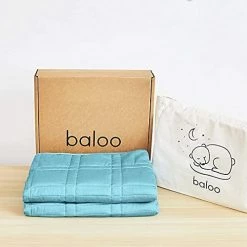 Baloo 9lb Weighted Blanket The Mini, Eco-Friendly, Chemical-Free, Soft Cool Cotton In Vegetable Dyed Indigo Blue -Electric Blankets Sales Store 4194aUHWBbL. AC