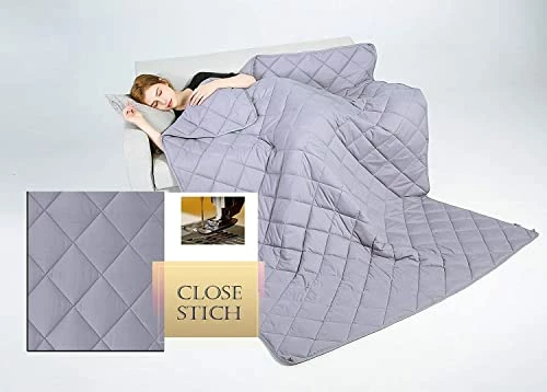Qusleep Diamond Weighted Blanket - 60''×80''20LB - Calm, Sleep Better And Relax Naturally. Multiple Heavy Sizes And For Adult And Kids Grey 5 Qusleep Diamond Weighted Blanket - 60''×80''20LB - Calm, Sleep Better And Relax Naturally. Multiple Heavy Sizes And For Adult And Kids Grey - Image 3