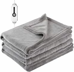 DUODUO Electric Heated Blanket Queen Size 84"x90" With Dual Controls, Reversible Cozy Silky Flannel Fabric With Ribs, Fast Heating With 4 Heating Levels 10 Hours Auto-Off For Bedding-Dark Blue 29 DUODUO Electric Heated Blanket Queen Size 84"x90" With Dual Controls, Reversible Cozy Silky Flannel Fabric With Ribs, Fast Heating With 4 Heating Levels 10 Hours Auto-Off For Bedding-Dark Blue -Electric Blankets Sales Store 419d3l1wP4L. AC
