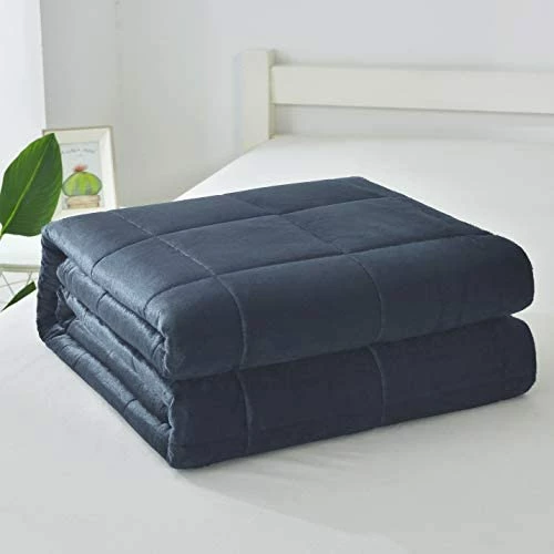 Solid Stitched Oversized Weighted Blanket Micromink Microfiber Throw Comfort Box Stitching Twin Queen King Cal King Calming 15lbs, 20lbs, 25lbs Soft Blanket (King, Chocolate) 14 Solid Stitched Oversized Weighted Blanket Micromink Microfiber Throw Comfort Box Stitching Twin Queen King Cal King Calming 15lbs, 20lbs, 25lbs Soft Blanket (King, Chocolate) - Image 12