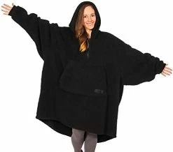 THE COMFY Original | Oversized Microfiber & Sherpa Wearable Blanket, Seen On Shark Tank, One Size Fits All Black Qtr Zip 21 THE COMFY Original | Oversized Microfiber & Sherpa Wearable Blanket, Seen On Shark Tank, One Size Fits All Black Qtr Zip -Electric Blankets Sales Store 41BS8hp62YL. AC