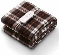 CURECURE Electric Heated Blanket 50" X 60" Soft Heated Throw For Couch, Flannel & Sherpa Reversible, Fast Heating With 6 Temperature Levels & 8hrs Auto Off, Machine Washable And ETL Certification Blue 18 CURECURE Electric Heated Blanket 50" X 60" Soft Heated Throw For Couch, Flannel & Sherpa Reversible, Fast Heating With 6 Temperature Levels & 8hrs Auto Off, Machine Washable And ETL Certification Blue -Electric Blankets Sales Store 41BfWgKrBLL. AC