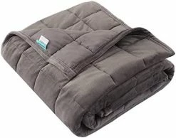 LIMRACVE Weighted Blanket 15 Pounds For Adult, Reversible Weighted Throw Blanket Queen/King Size（60"x80"', Heavy Blanket With Premium Glass Beads, Blanket For Sofa Bed, All Season Use, Navy -Electric Blankets Sales Store 41D qqqJBCL. AC