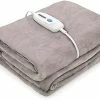 Z3GOGO Electric Blanket Heated Throw 72" X 84" Oversized Flannel Heated Blanket, ETL Certification Fast Heating With 4 Heating Levels & 10 Hours Auto Off, Machine Washable Grey -Electric Blankets Sales Store 41FbKyYBzwL
