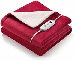 CURECURE Heated Electric Blanket Full Size 72" X 84" Oversized Flannel Heated Blanket With 4 Heating Levels & 10 Hours Auto Off, Comfort Warm Blanket For Bed Sofa Home Office Use, Machine Washable Linen 24 CURECURE Heated Electric Blanket Full Size 72" X 84" Oversized Flannel Heated Blanket With 4 Heating Levels & 10 Hours Auto Off, Comfort Warm Blanket For Bed Sofa Home Office Use, Machine Washable Linen -Electric Blankets Sales Store 41Ff5MeIzDL. AC