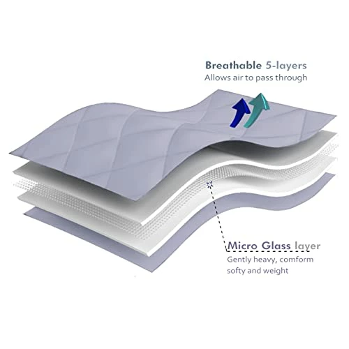 Qusleep Diamond Weighted Blanket - 60''×80''20LB - Calm, Sleep Better And Relax Naturally. Multiple Heavy Sizes And For Adult And Kids Grey 4 Qusleep Diamond Weighted Blanket - 60''×80''20LB - Calm, Sleep Better And Relax Naturally. Multiple Heavy Sizes And For Adult And Kids Grey - Image 2