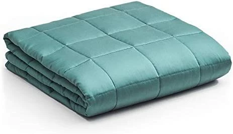 YnM Bamboo Weighted Blanket — 100% Natural Bamboo Viscose Oeko-Tex Certified Material With Premium Glass Beads (Blue Grey, 48''x72'' 15lbs), Suit For One Person(~140lb) Use On Twin/Full Bed Moss Inner Weighted Layer 14 YnM Bamboo Weighted Blanket — 100% Natural Bamboo Viscose Oeko-Tex Certified Material With Premium Glass Beads (Blue Grey, 48''x72'' 15lbs), Suit For One Person(~140lb) Use On Twin/Full Bed Moss Inner Weighted Layer - Image 12