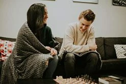 JoysMart 3-Piece Set 100% Cotton Weighted Blanket Adult 15 Lbs. 48x72, Soft Minky Dot Washable Duvet Cover And Weighted Minky Dot Microwavable Shoulder Wrap/Lap Pad - Noiseless Glass Microbeads. -Electric Blankets Sales Store 41HC3rvlECL