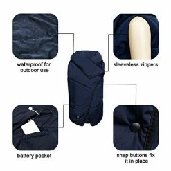 Lomitech Electric Heated Blanket-Heating Travel Blanket -Camping Blanket Wearable Blanket -Multi-purpose Blanket -5V2A USB Fast Heating Technology For Outdoor Home Office, Navy Blue (Battery Pack Not Included) -Electric Blankets Sales Store 41JtnzGHSwL