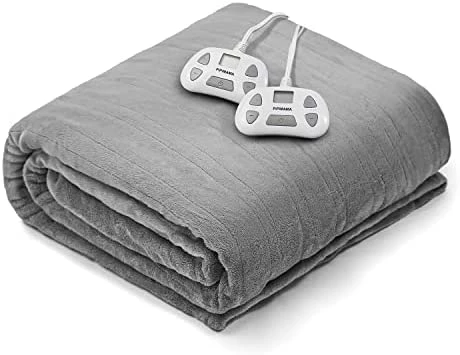 PiPiMAMA Electric Heated Blanket Twin Size 62" X 84" ,Ultra Soft Polar Fleece,ETL Certification Fast Heating Blanket With 10 Heat Levels,12 Hours Auto Shut Off,Machine Washable Cloud Blue 8 PiPiMAMA Electric Heated Blanket Twin Size 62" X 84" ,Ultra Soft Polar Fleece,ETL Certification Fast Heating Blanket With 10 Heat Levels,12 Hours Auto Shut Off,Machine Washable Cloud Blue - Image 6