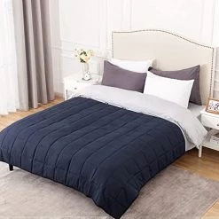 Joybest Weighted Blanket ( 88" X 104"| 30 Lbs) Comfortable Breathable Heavy Blanket With Glass Beads King Queen Size Washable Blanket For Adult Man Woman Couples Soft Thick Blanket -Electric Blankets Sales Store 41Ku9OZ6vwL