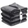 Terficer Large Heated Blanket Full Size, Soft Flannel Electric Blanket With Single Controller, 10 Heating Levels & 8 Hours Auto-Off, Fast Heating & Machine Washable & Dryable, 72" X 84" Heating Blanket, Grey 2 Terficer Large Heated Blanket Full Size, Soft Flannel Electric Blanket With Single Controller, 10 Heating Levels & 8 Hours Auto-Off, Fast Heating & Machine Washable & Dryable, 72" X 84" Heating Blanket, Grey -Electric Blankets Sales Store 41LFVBYA2rL