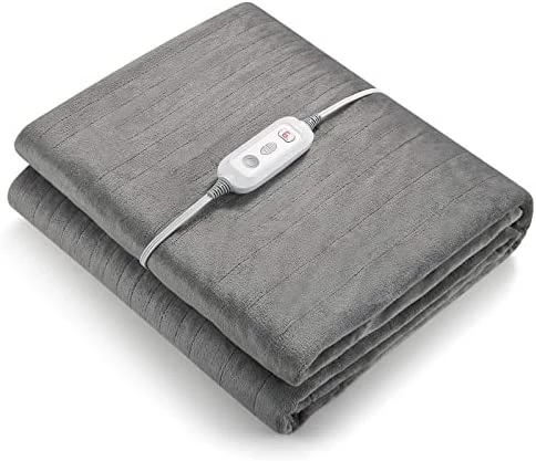 CURECURE Heated Electric Blanket Full Size 72" X 84" Oversized Flannel Heated Blanket With 4 Heating Levels & 10 Hours Auto Off, Comfort Warm Blanket For Bed Sofa Home Office Use, Machine Washable Linen 12 CURECURE Heated Electric Blanket Full Size 72" X 84" Oversized Flannel Heated Blanket With 4 Heating Levels & 10 Hours Auto Off, Comfort Warm Blanket For Bed Sofa Home Office Use, Machine Washable Linen - Image 10