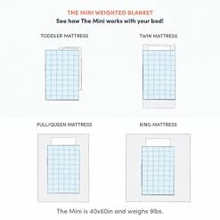 Baloo 9lb Weighted Blanket The Mini, Eco-Friendly, Chemical-Free, Soft Cool Cotton In Vegetable Dyed Indigo Blue -Electric Blankets Sales Store 41NFNN3oisL