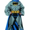 Northwest Comfy Throw Blanket With Sleeves, Youth - 48 X 48 Inches, Batman Grey