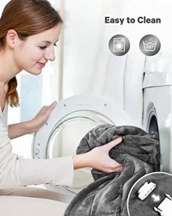 CURECURE Electric Blanket 50" X 60" Heated Throw Flannel & Sherpa Fast Heating Blanket With 6 Heating Levels & 5 Hours Auto Off, Home Office Use, Gray & White 13 CURECURE Electric Blanket 50" X 60" Heated Throw Flannel & Sherpa Fast Heating Blanket With 6 Heating Levels & 5 Hours Auto Off, Home Office Use, Gray & White -Electric Blankets Sales Store 41NRilDbUZL