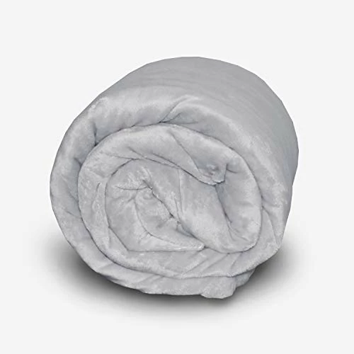 Zen Zone Weighted Blanket With Removable & Washable Cover, 15lb, Plush Grey (48 In. X 72 In.) 4 Zen Zone Weighted Blanket With Removable & Washable Cover, 15lb, Plush Grey (48 In. X 72 In.) - Image 2