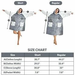 Wearable Blanket Hoodie For Women,Original Oversize Sherpa Blanket Hoodie Sweatshirt With Zipper, Soft Warm Fleece Blanket Hoodie, Gifts For Mom Adult Thick Blanket Hoodie With Pocket For Men Women Navy Blue