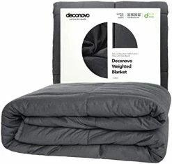 Deconovo Weighted Blanket 100% Cotton Heavy Blanket Filled With Glass Beads (60 X 80 Inch | 15 Lbs) -Electric Blankets Sales Store 41P20ePOGDL. AC 1