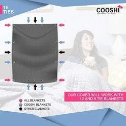Cooshi Duvet Cover For Weighted Blankets - 60 X 80 - Soft Minky Dot - Grey 20 Cooshi Duvet Cover For Weighted Blankets - 60 X 80 - Soft Minky Dot - Grey -Electric Blankets Sales Store 41PHpTVIivL