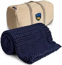 California Design Den Cooling Handmade Chunky Knit Weighted Blanket 15 Pounds, 100% Cotton No Fillers, Breathable, Soft & Calming, All-Season Evenly Weighted Throw (Light Gray) -Electric Blankets Sales Store 41QBtiei5L. AC 1