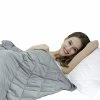WarmHug Weighted Blanket For Kids And Adults 15 Lbs 48" X 72" - Cooling Breathable Heavy Blanket With Premium Glass Beads, Grey