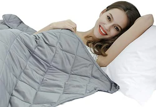 WarmHug Weighted Blanket For Kids And Adults 15 Lbs 48" X 72" - Cooling Breathable Heavy Blanket With Premium Glass Beads, Grey 15 WarmHug Weighted Blanket For Kids And Adults 15 Lbs 48" X 72" - Cooling Breathable Heavy Blanket With Premium Glass Beads, Grey - Image 13