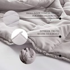 Cymula Weighted Blanket For Adults 15lbs 60"x 80" Queen Size Light Grey Weighted Blankets For 140-180 Lb -Electric Blankets Sales Store 41QrVN4aLPL