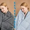 PACIFICTEX All Season Weighted Blanket, Cooling Weighted Blanket, 48x72 Inch, 12 LBS