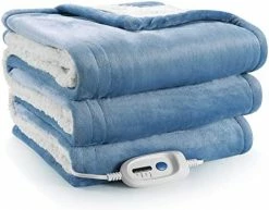 CURECURE Heated Blanket, Electric Throws Lightweight Soft Double-Layer Warming Flannel Plush Blanket, 4 Heat Settings, Fast Heating, 6H Auto-Off, 50" X 60" Pink, Travel Home Office Use, Machine Washable -Electric Blankets Sales Store 41StFf DtBL. AC 1