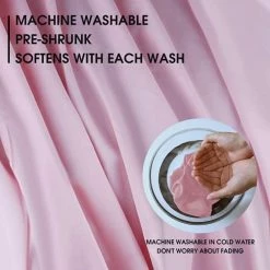 Boseri Weighted Blanket Cover - Cotton Duvet Cover For Kids Or Adult, Removable Duvet Cover For Restful Sleep, Breathable Material For All-Season (Pink, 48"x 72") -Electric Blankets Sales Store 41SwkJHbARS