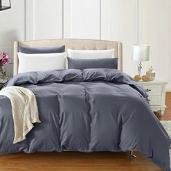 Ourea 60"x80" Removable Duvet Cover For Weighted Blanket, Heavy Blanket Duvet Cover, Soft And Washable Cover (Dark Grey) -Electric Blankets Sales Store 41T8IpkqDPL