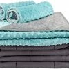 Secura Everyday Luxury Premium Adult Weighted Blanket & Removable Green Minky Cover & 2 Pillowcases (20 Lbs 60 X 80 Queen Size, 100% Cotton Material With Glass Beads) 2 Secura Everyday Luxury Premium Adult Weighted Blanket & Removable Green Minky Cover & 2 Pillowcases (20 Lbs 60 X 80 Queen Size, 100% Cotton Material With Glass Beads) -Electric Blankets Sales Store 41TxmK1NJAL