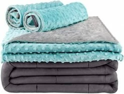 Secura Everyday Luxury Premium Adult Weighted Blanket & Removable Green Minky Cover & 2 Pillowcases (20 Lbs 60 X 80 Queen Size, 100% Cotton Material With Glass Beads) 11 Secura Everyday Luxury Premium Adult Weighted Blanket & Removable Green Minky Cover & 2 Pillowcases (20 Lbs 60 X 80 Queen Size, 100% Cotton Material With Glass Beads) -Electric Blankets Sales Store 41TxmK1NJAL. AC 2