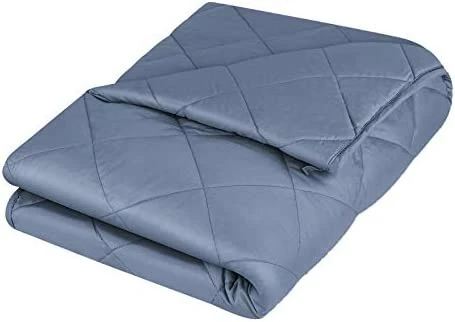 YOLIPULI Blue Weighted Blanket 15 Lbs For Kids And Adults, Heavy Blanket 48" X 72" For Twin Size Bed For One Person Use, Blue Navy Blue 9 YOLIPULI Blue Weighted Blanket 15 Lbs For Kids And Adults, Heavy Blanket 48" X 72" For Twin Size Bed For One Person Use, Blue Navy Blue - Image 7