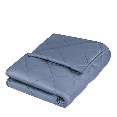 YOLIPULI Blue Weighted Blanket 15 Lbs For Kids And Adults, Heavy Blanket 48" X 72" For Twin Size Bed For One Person Use, Blue Navy Blue 3 YOLIPULI Blue Weighted Blanket 15 Lbs For Kids And Adults, Heavy Blanket 48" X 72" For Twin Size Bed For One Person Use, Blue Navy Blue
