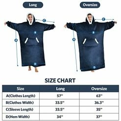 Oversized Wearable Blanket Hoodie,Unisex Thick Blanket Hoodie Sweatshirt,Cozy Giant Fleece Lounging Blanket For Adult -Electric Blankets Sales Store 41UyqZUtt3L